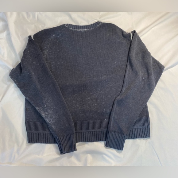 NWOT Lululemon Hazy Day Sweater size 12 shadow blue/almost blue - Picture 10 of 13